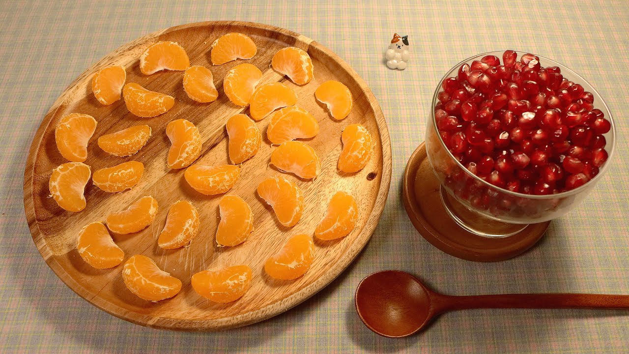 ASMR 🍊톡톡 터지는 말린귤과 석류 먹으면서 소곤소곤 이야기해요💭 자막 | 字幕 | SUB