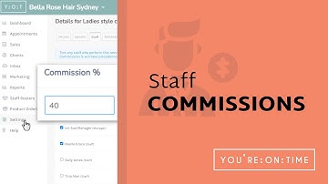 Setting up Staff Commissions - You