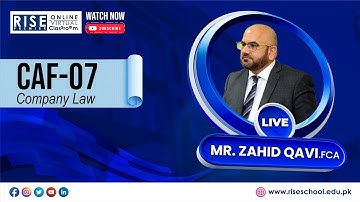 CAF 7   Sir Zahid Qavi   Lecture 05