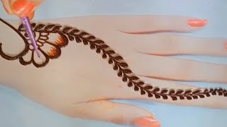 اسهل نقش حناء للمبتدئين سهل و بسيط بمناسبة العيد Easy henna design for beginners