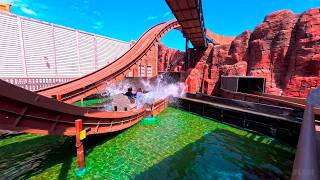 This LOG FLUME has TWO INDOOR SECTIONS! | Gran Canyon Steamer at Movieland (Italy) Guide