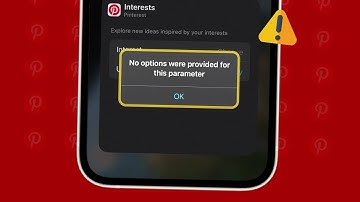 Pinterest widget not working - No options were provided for this parameter error