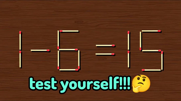 Move only 1 stick to fix the equation | Tricky matchstick puzzle that can trick your brain