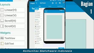 Cara menggunakan Layout dan toolsnya | tutorial Sketchware dari Nol | bagian 1 screenshot 1