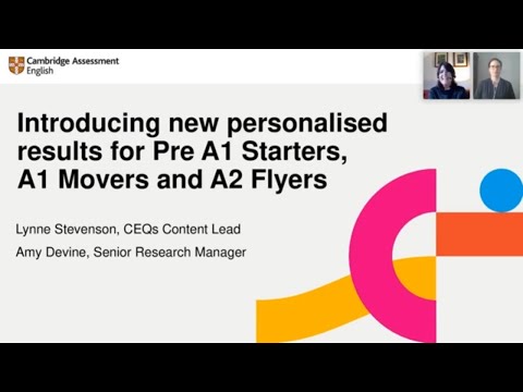 Video New personalised results for Pre A1 Starters, A1... - youtube