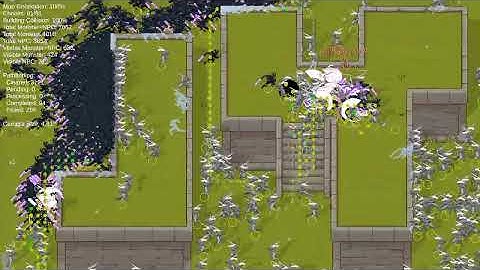 20K Agents Running Pathfinding + Collision in Unity DOTS ECS