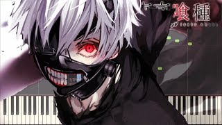 INSANE Piano~Tokyo Ghoul:RE OP~Asphyxia ~ Cö Shu Nie~ Lyrics (Synthesia Tutorial)