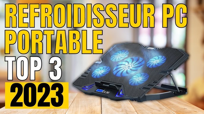 KLIM V8 Refroidisseur PC Portable - Nouveauté 2024-8 Ventilateurs