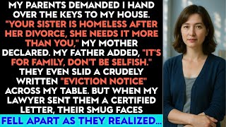 My Parents Tried To Evict Me For My Divorced Sister—But I Had A Lawyer