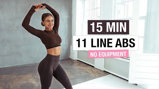 15 MIN SEXY AB WORKOUT - Get 11 Line Abs & Obliques