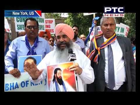 Ravidas Community Protests Temple Demolition in New York, US