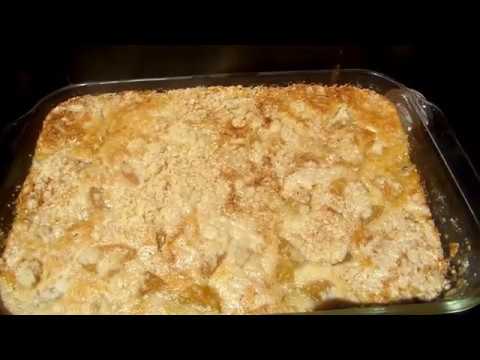 FASTEST EASIEST PEACH COBBLER 3 INGREDIENT..USING SOLAR OVEN