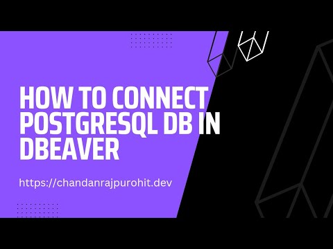 How To Connect PostgreSQL db in DBeaver