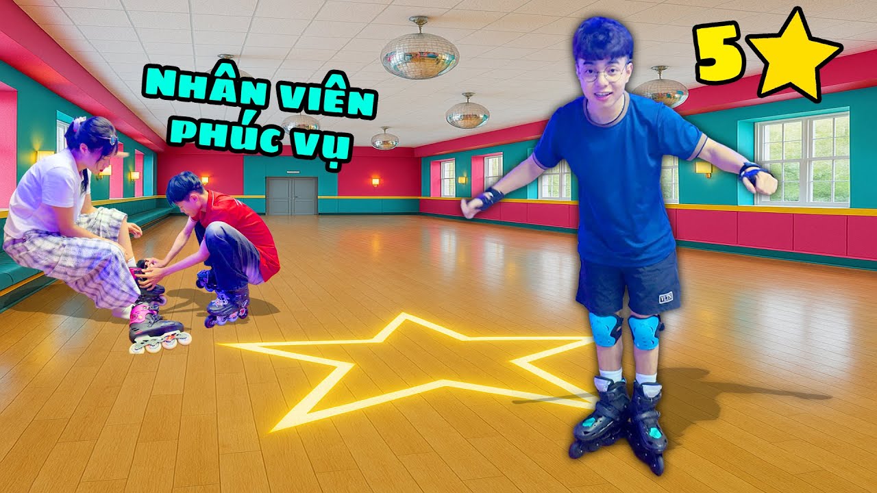 Thắng Tê Tê Lần Đầu Đưa Hằng Nga Đi Trải Nhiệm Trượt Giày Patin 5 Sao Đẳng Cấp