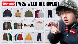 Don't Buy Supreme Week 10 Until You Watch This! Supreme Full Droplist & Prices!