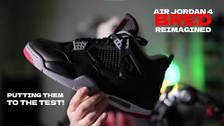 Are the Air Jordan 4 Bred Reimagined GOOD? | Unboxing & Review