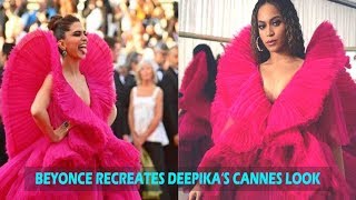beyonce and deepika pink dress Throwback: When Beyonce replicated Deepika Padukone's Cannes look at a  concert | Hindi Movie News