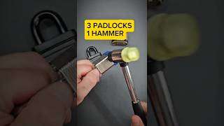Smashing Open Padlocks 🔒🔨  #lockpicking #locksport #security