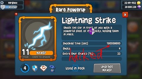 Hacking lightning strike powerup in BB racing 2 using game guardian