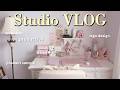 starting my small business vlog ep 2 ☕️ studio vlog
