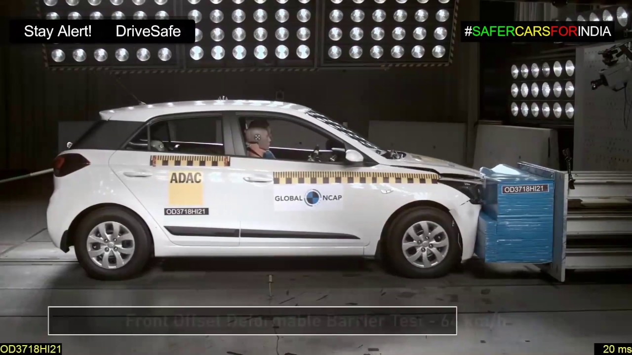 19 All New Facelift Hyundai Elite I Crash Test Scores Average 3 Stars Youtube