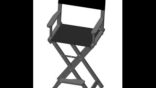 Высокий режиссерский стул АСъ-2