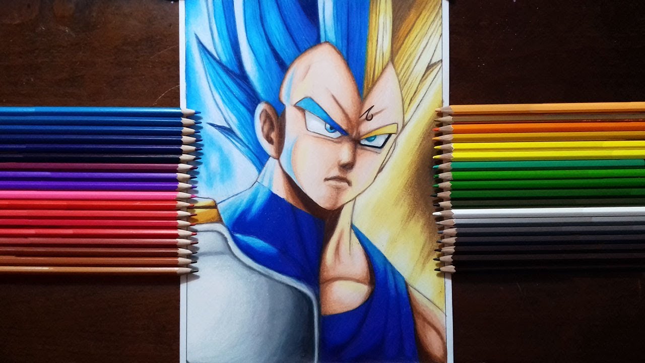 Drawing Vegeta By Son Daikon