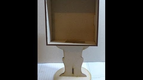 Instruction:Square shadow box stand for SaCrafters product