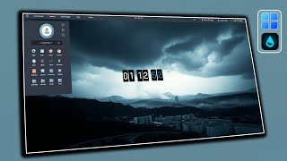 Make Windows Look Awesome in 2025! Customize Windows Desktop Rainmeter Skin | Nord Desktop Style