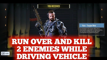 Run Over And Kill 2 Enemies While Driving Vehicle In Battle Royale | Call of duty mobile