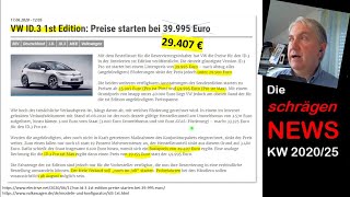 VW ID.3 Preise, ade Tesla „Autopilot“, Corona-Warn-App, Wo.14 (NEWS KW25/2020) | DampfDrache.de