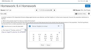 Math 141 Section 9.4 “With Data” Example