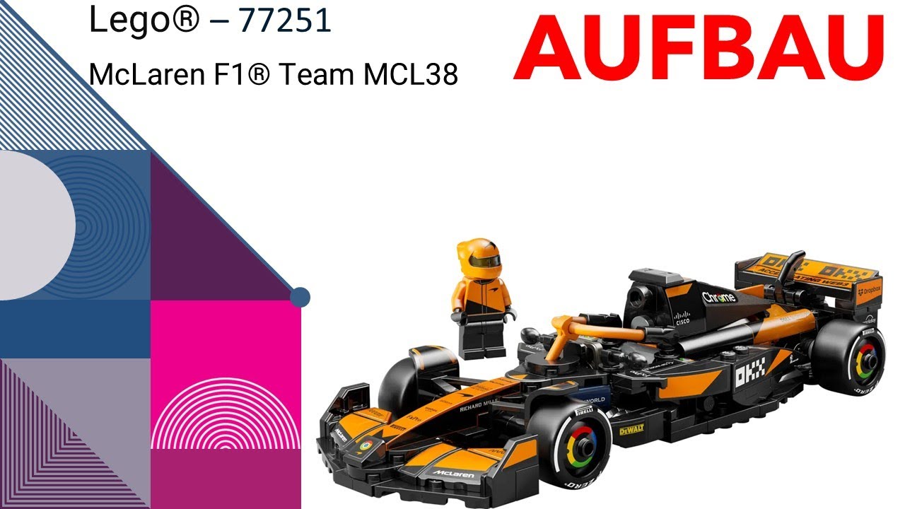 LEGO® - 77251 - McLaren F1® Team MCL38 (AUFBAU) # Ben's Lego ® / Klemmbausteine Welt - Video 269