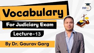 Learn English Vocabulary By Dr Gaurav Garg  Set 13 delhi Judicial Services Up Pcs J Rjs Hcs J