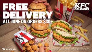 KFC's Free Delivery for the month of June