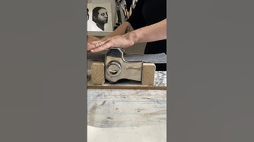 I’ve turned a pasta maker on its side with a wooden jig into a clever mini printing press.