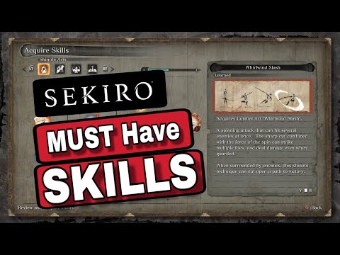 Video: Sekiro Skills Forklarede - Behændighedstræ, Bedste Færdigheder Og Hvordan Man Slibrer Færdighedspoint Og Finder Esoteriske Tekster