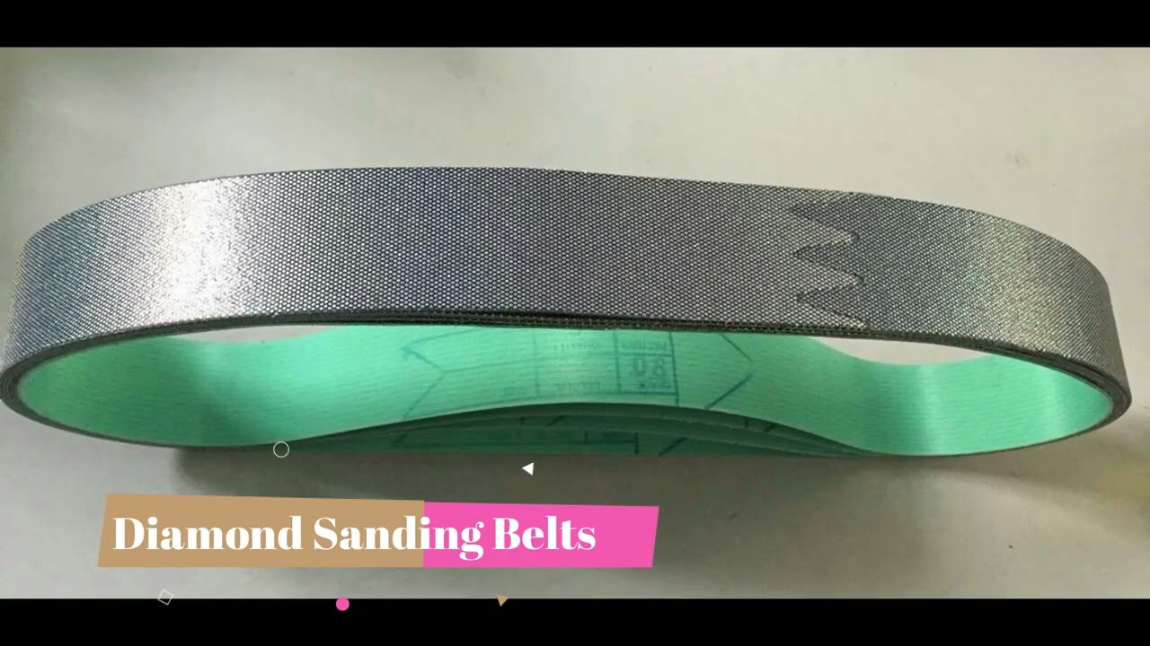 Diamond sanding belts