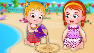 Baby Hazel Beach Party - Fun Baby Hazel Playing & Swimming in The Beach for Kids