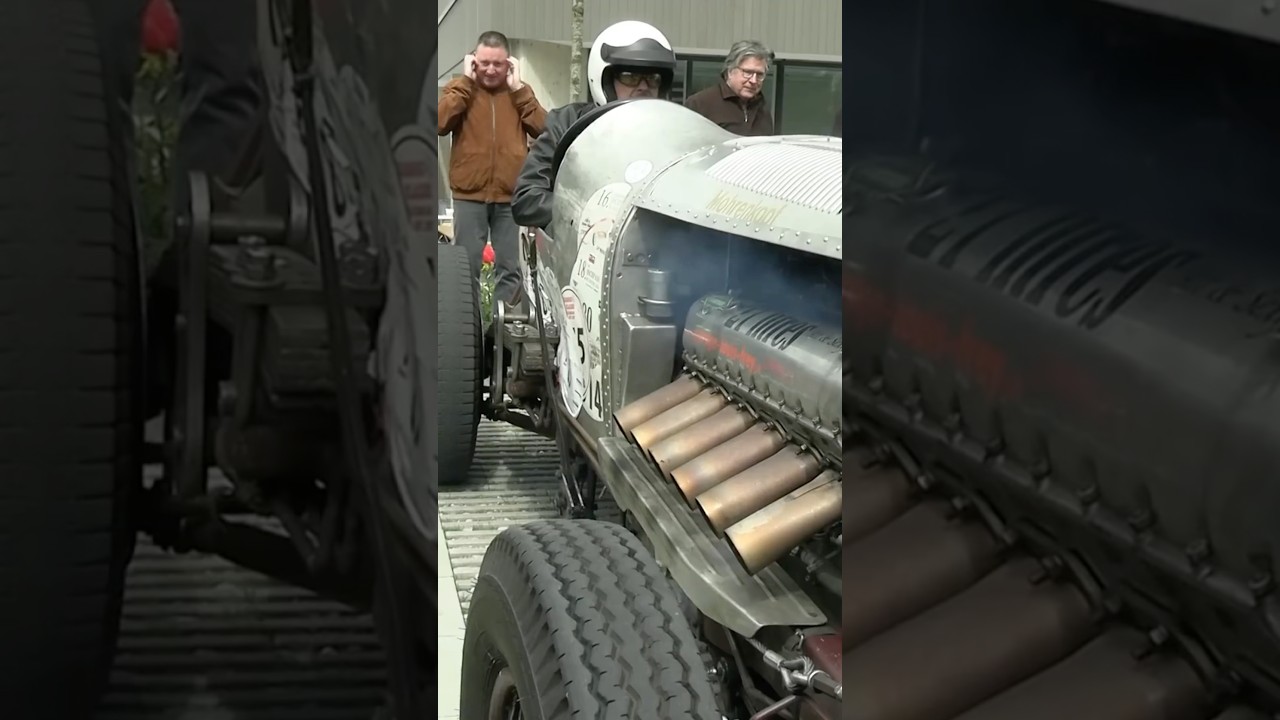 Ear-Splitting Warbird Engine in a Car?! Just Listen!