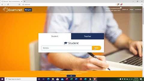 Using exam.net for online exam (for students)