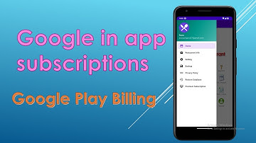 In app Subscription Android Studio | Google Play  Billing Library version 4 or newer. into your app