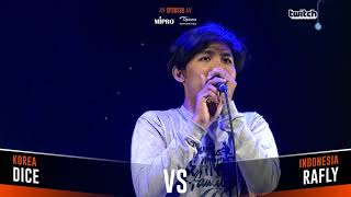 DICE VS RAFLY ｜Asia Beatbox Championship 2018  Solo Beatbox Battle