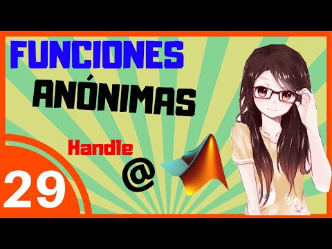 👤 Funciones ANÓNIMAS en MATLAB [Function Handle @]  #029
