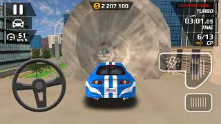 Smash Car Hit Driving SImulator - Blue GT Sport Car City Stunt Driving - Android Gameplay screenshot 1