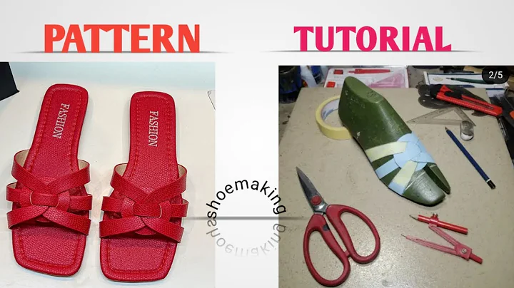 How to make pattern for this trendy ladies slide slippers #shoemaking #beginners