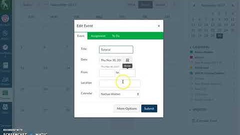 Recurring Events in Canvas