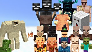 Epic Minecraft Battle:Sand giant takes on all mobs #minecraft #gaming #viral