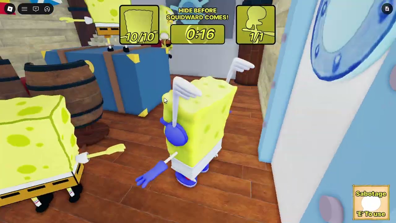 One SpongeBob and one Squidward (SpongeBob survival)