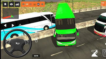 2025 new coach bus simulator 💥 || indonesia bus simulator part-137 #bus #game #simulator #comman